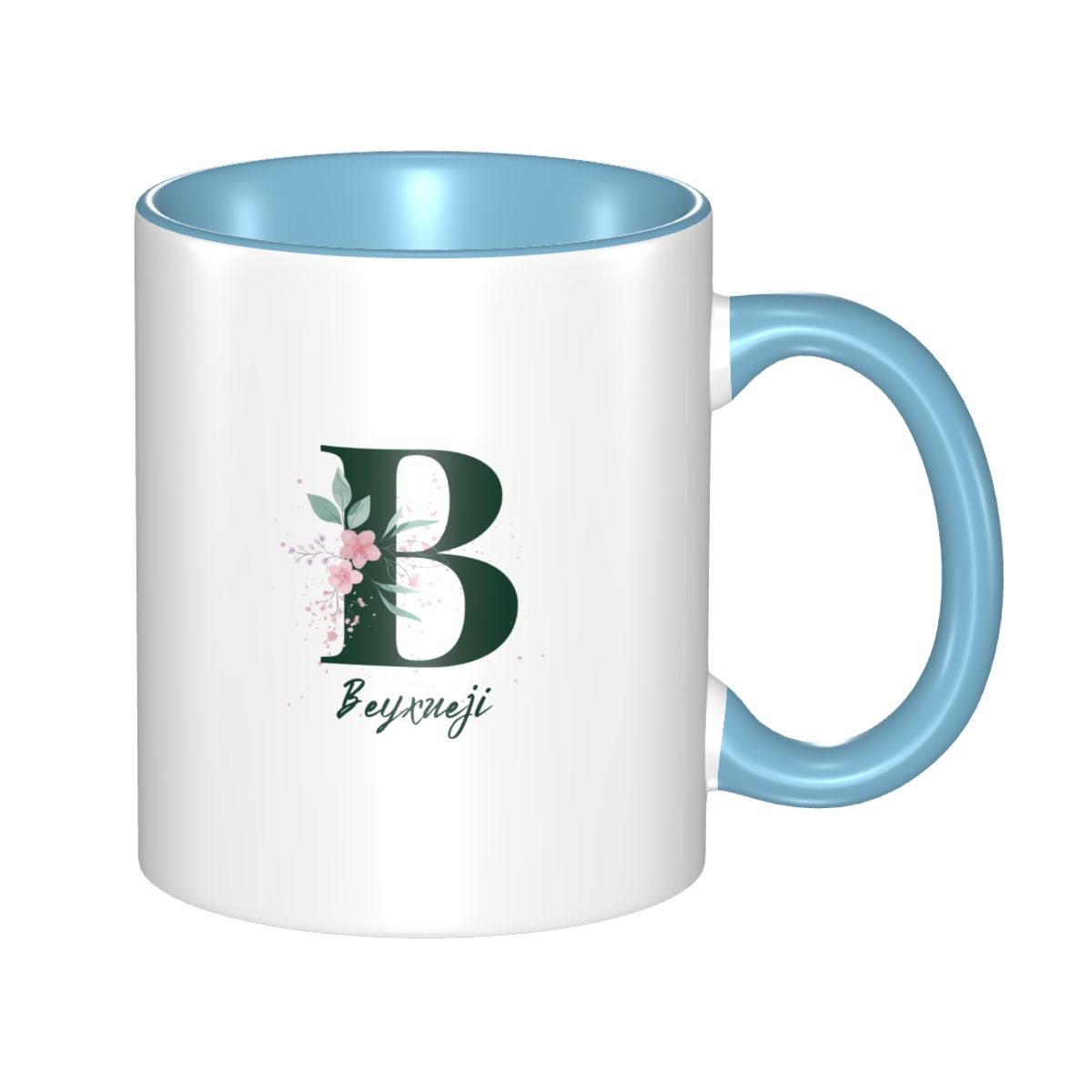 English Letter B Pattern Printing Mug