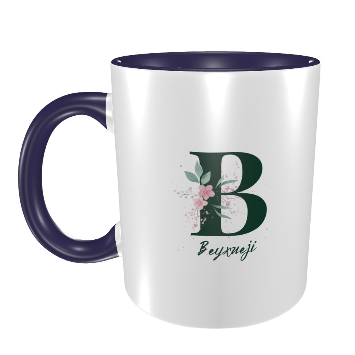 English Letter B Pattern Printing Mug