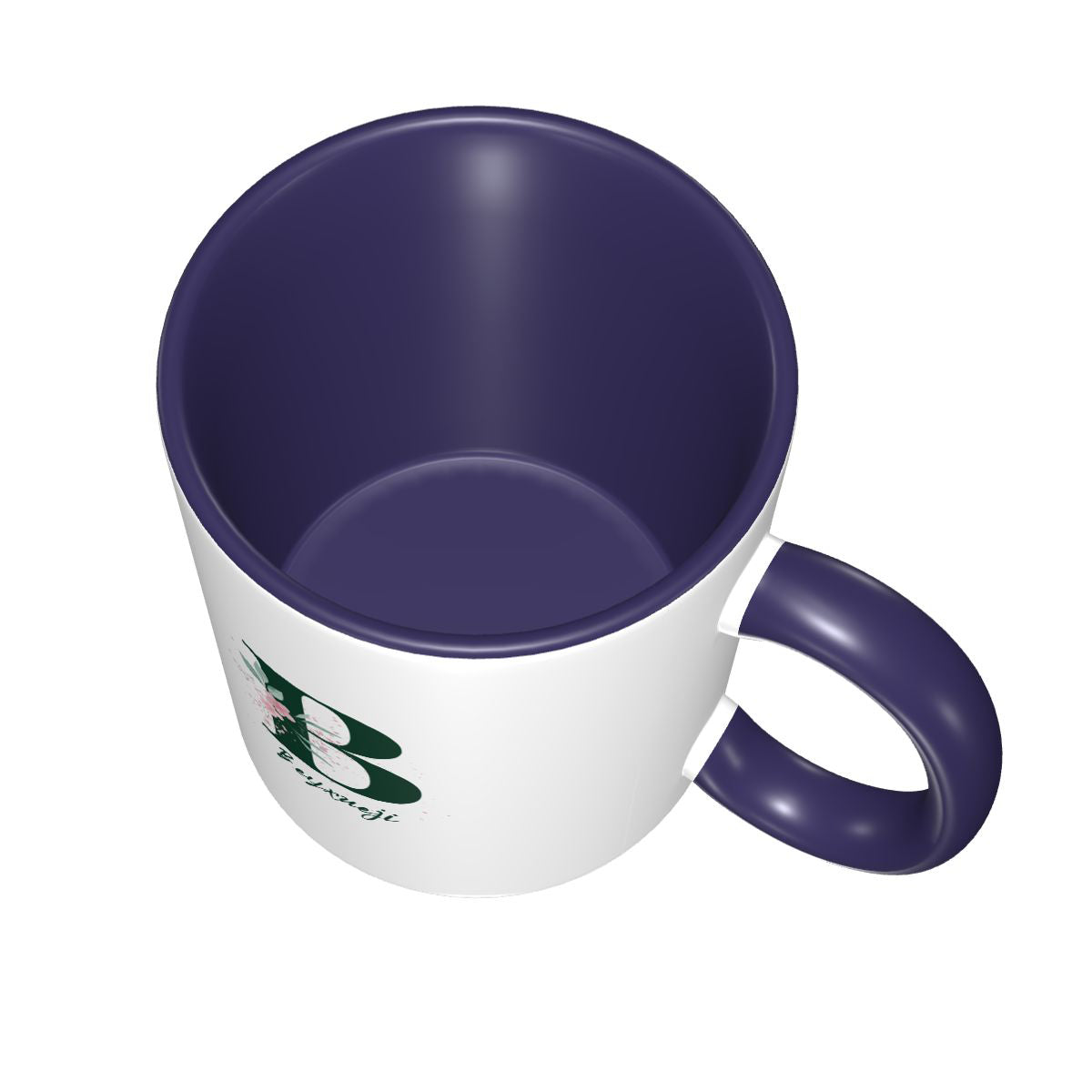 English Letter B Pattern Printing Mug