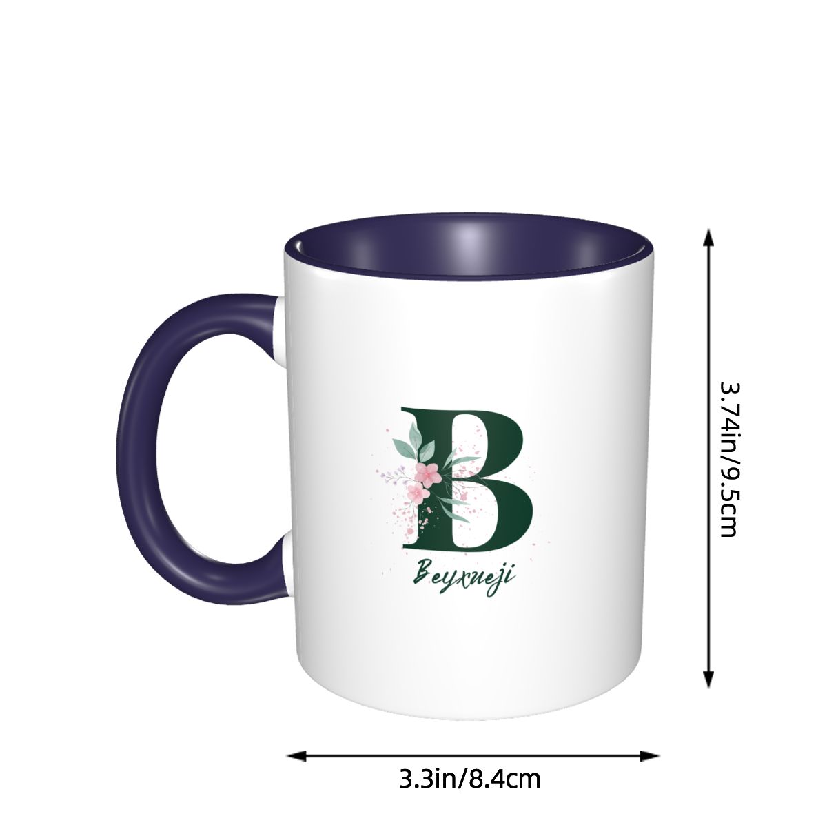 English Letter B Pattern Printing Mug
