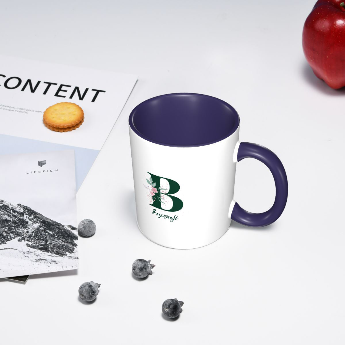 English Letter B Pattern Printing Mug
