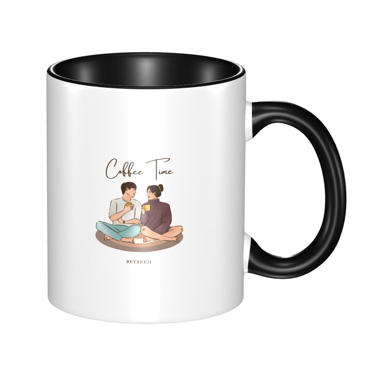 Coffee Time, Couple Pattern Mug