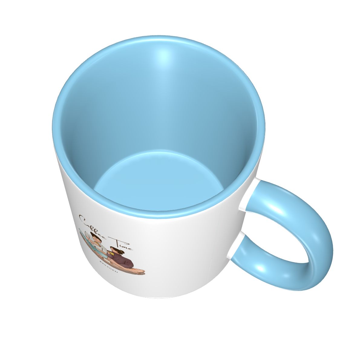 Coffee Time, Couple Pattern Mug