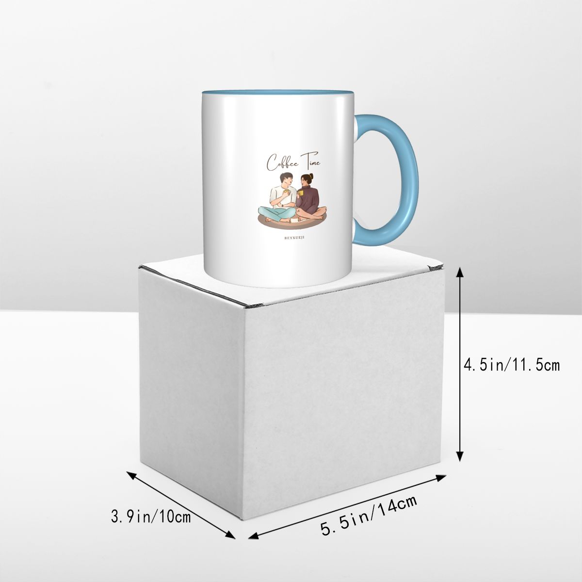 Coffee Time, Couple Pattern Mug