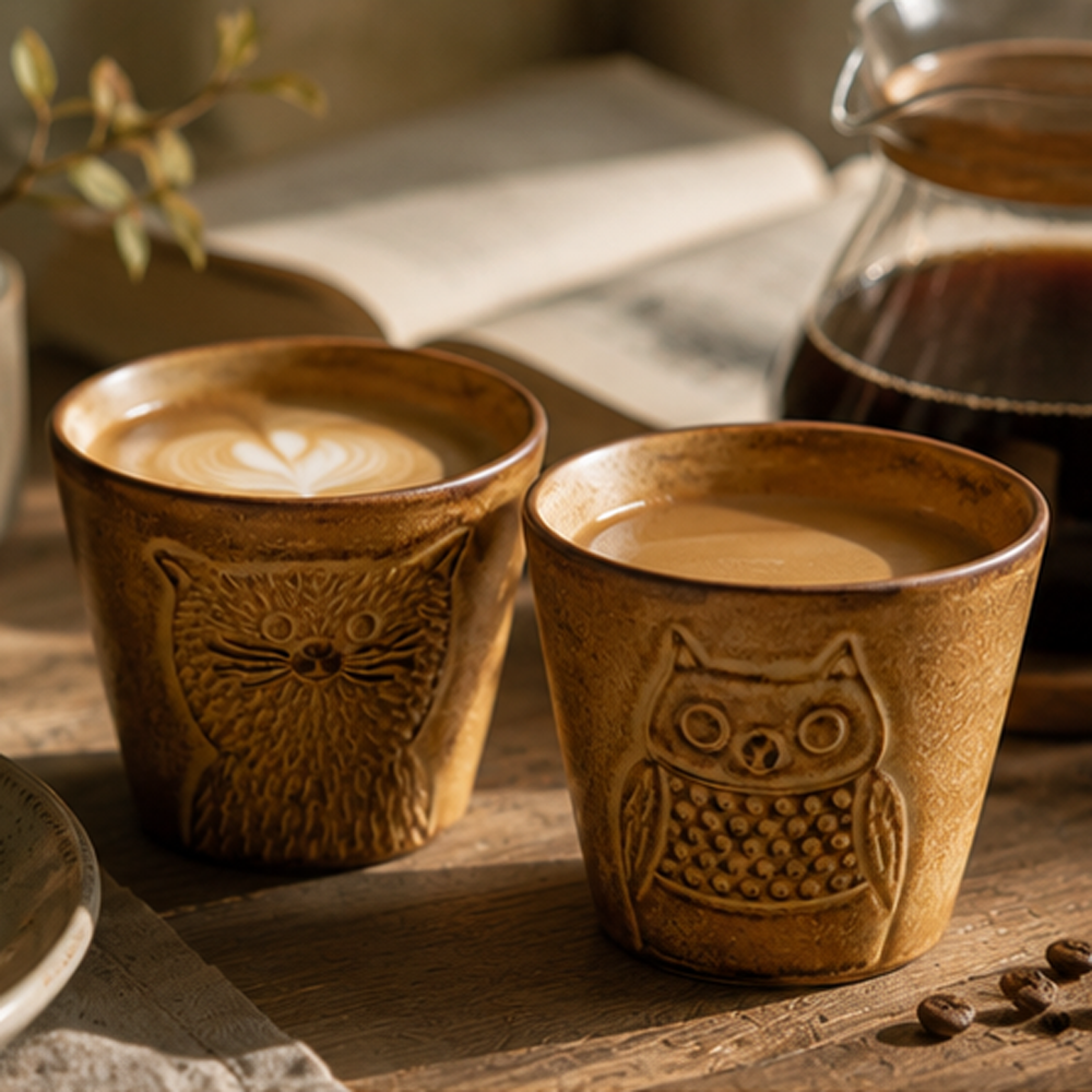 Whimsical Animal Ceramic Cup – 230 ml