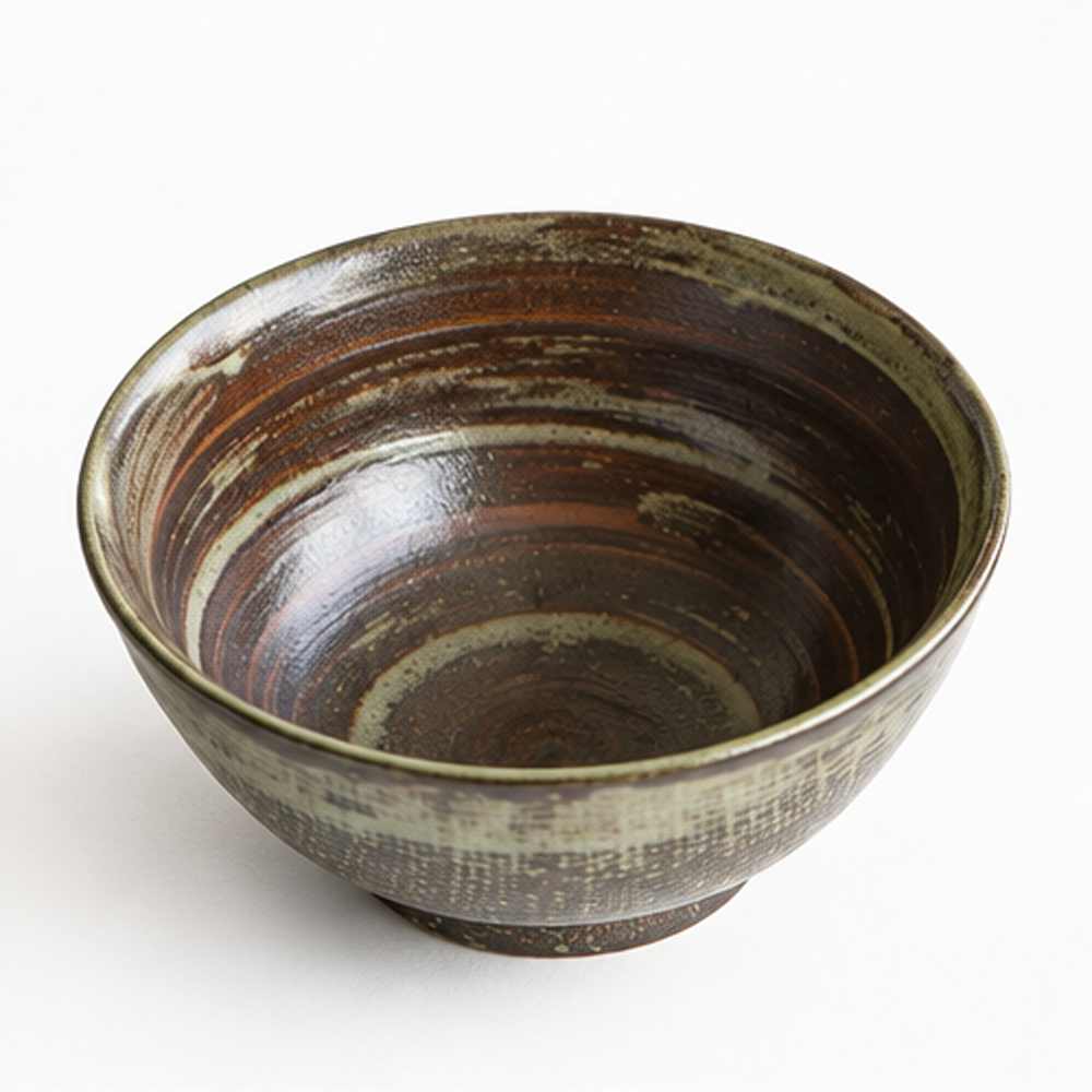 Rustic Reactive Glaze Ceramic Bowl – 280 ml