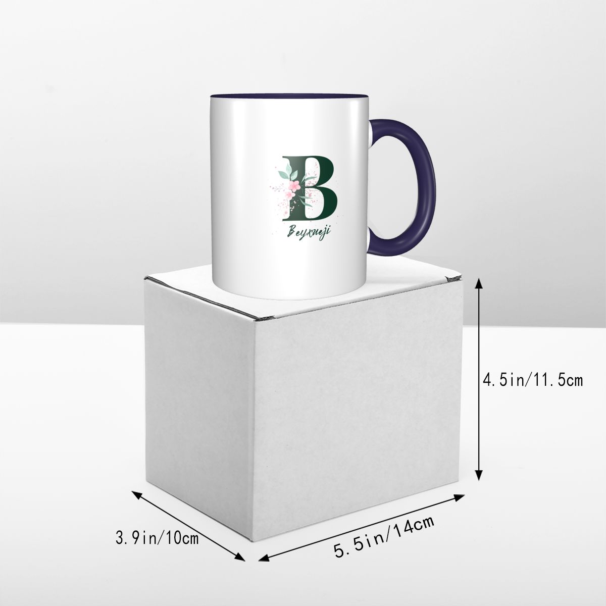 English Letter B Pattern Printing Mug