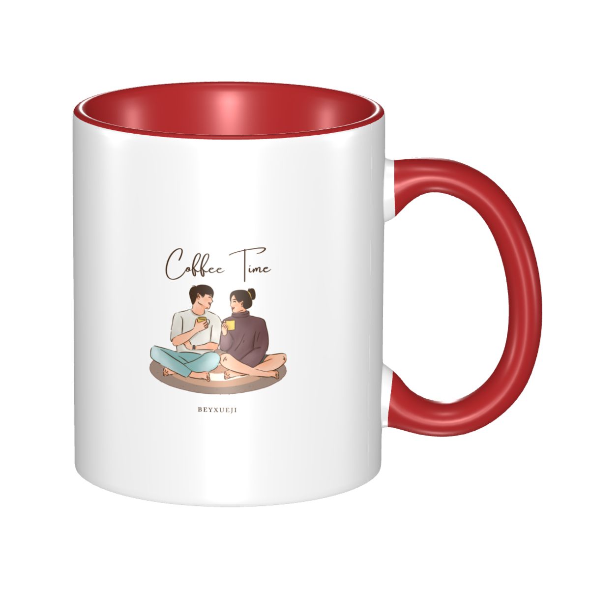 Coffee Time, Couple Pattern Mug