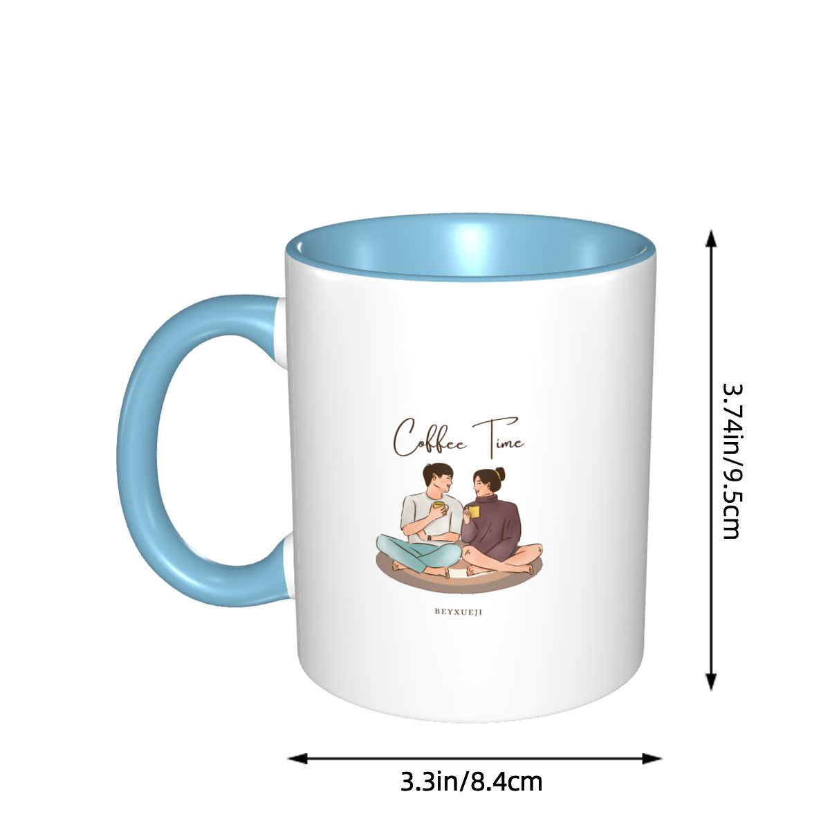 Coffee Time, Couple Pattern Mug